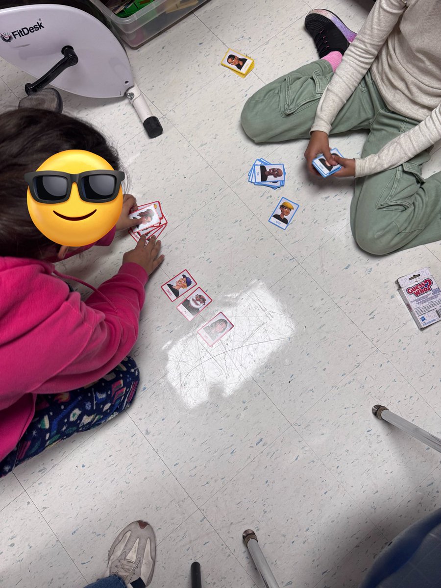 MrsHadskis_ESL's tweet photo. Fun Friday vocabulary centres! Rotating between two games of "Spot it"
and a game of "Guess Who" helps us build our English oral language skills.  #ocsbML @OCSBContEd @StRoseLimaOCSB https://t.co/LGbjAk6HSb