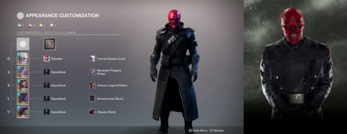 jamaicanrob's tweet photo. Red Skull halloween fashion - #FotLFashion2025 https://t.co/ArQpCSGLtu