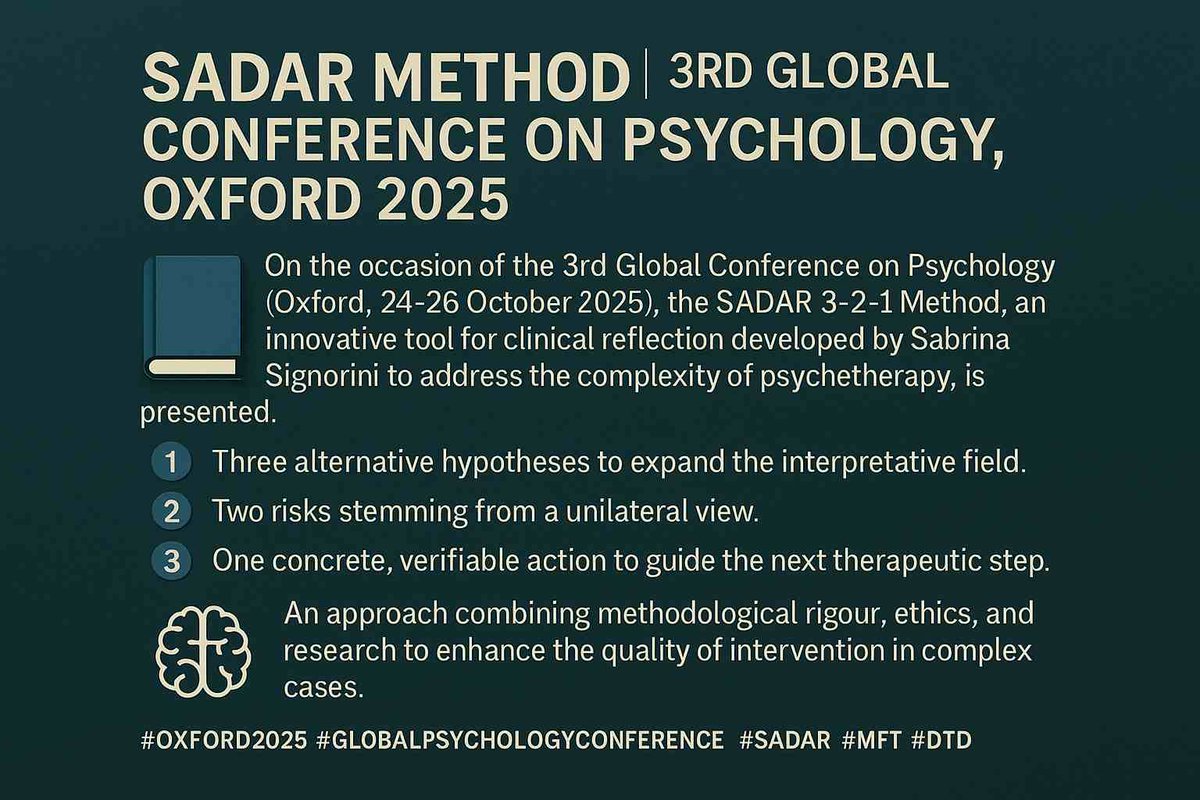 WalterPaganin's tweet photo. #Sentieridicura #SADARMETHOD #Oxford #MentalHealthMatters 

https://t.co/D8BxhvO9ft https://t.co/ATqvZcApus