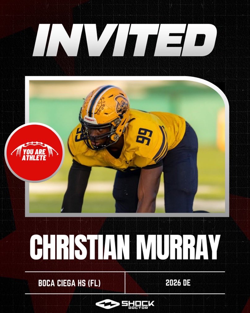 Thank you to <a href="/youareathlete/">You Are Athlete</a> and <a href="/ShockDoctor/">Shock Doctor</a> for the invite!  I am looking forward to competing with the best on Dec 13th 💪🏾