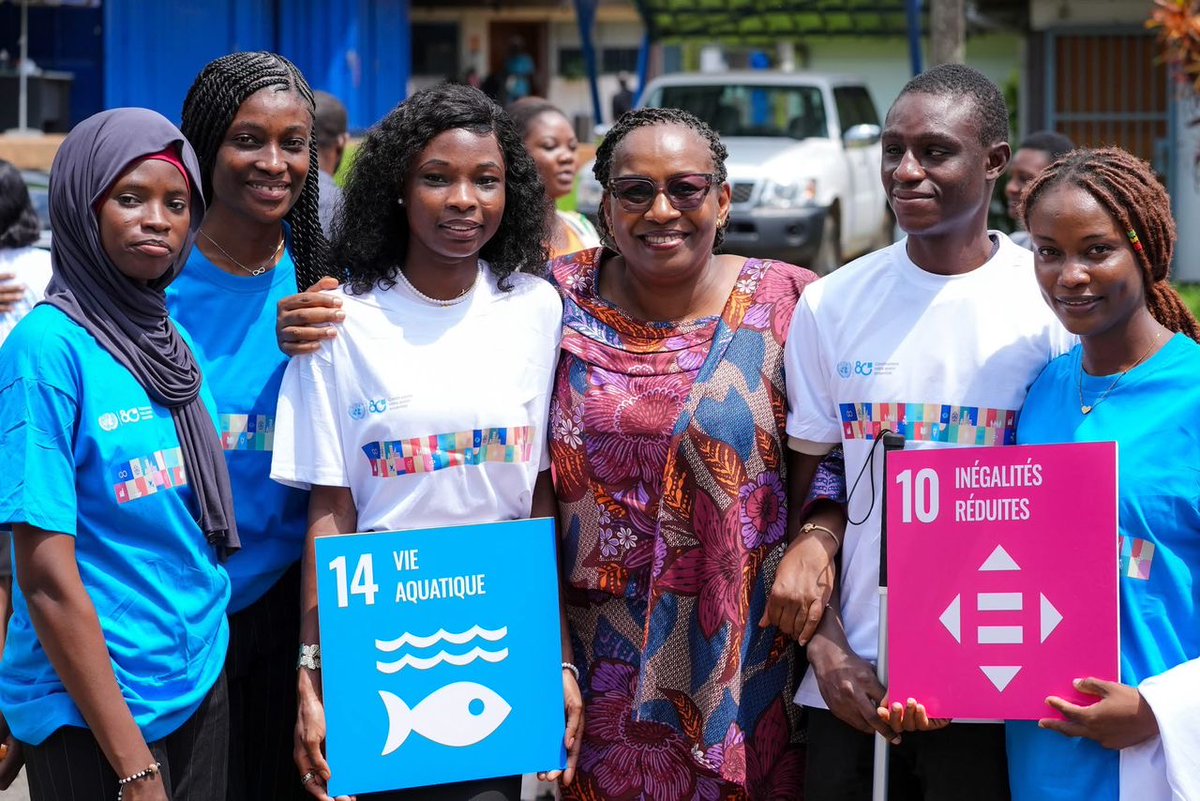 ONU_fr's tweet photo. Un Réseau national de jeunes leaders pour les #ObjectifsMondiaux a été lancé jeudi avec le soutien d'@ONU_CIV.

Cette communauté dynamique s’engage à mobiliser, inspirer &amp; stimuler l’action vers ces objectifs. https://t.co/9w5zCp3gKu #Youth4SDGs https://t.co/HlZhDplZT1