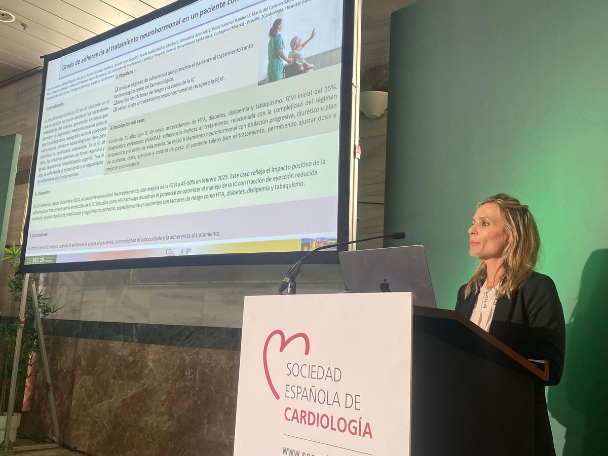 Otra gran jornada de los resis de Cardio del H Stª Lucía <a href="/Area2Cartagena/">@Area2Cartagena</a> en el Congreso #SEC25 a los que se ha sumado nuestra excelente enfermera de IC <a href="/ameseguer97/">Antonio Meseguer</a> <a href="/franbuendia97/">Francisco Buendia Santiago</a> <a href="/J_M_Andreu/">JM Andreu Cayuelas</a> <a href="/SMurCardio/">Sociedad Murciana de Cardiología</a> <a href="/sedes_jose/">José Sedes Romero</a> <a href="/PatonRubio/">Ramón Rubio Patón</a> <a href="/Doctorabellan/">José Abellán</a> <a href="/secardiologia/">Soc Esp Cardiología</a>