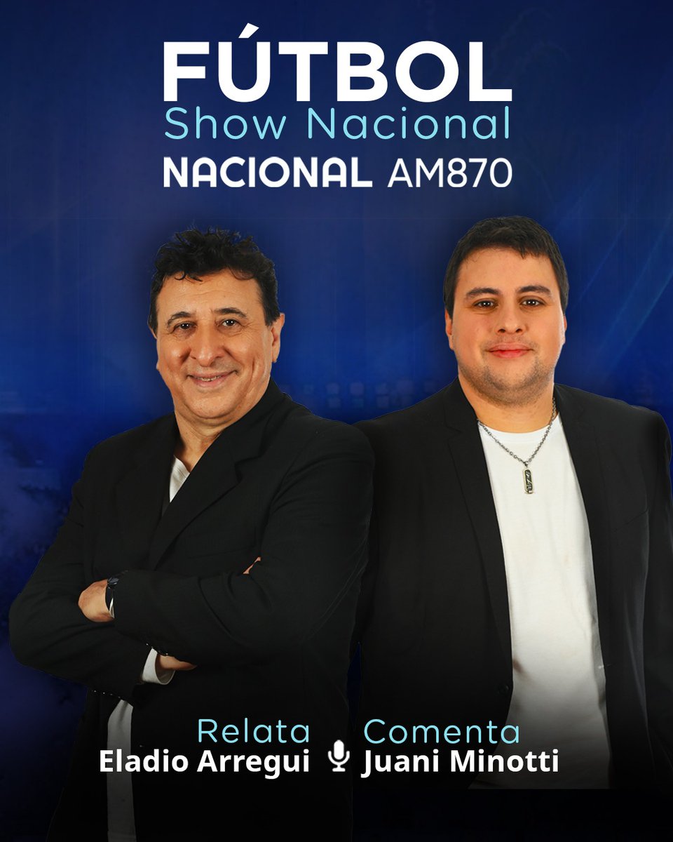 ⚽️#TorneoClausura2025 Fecha 12

🗓Lunes 27 |🕓16.00h
#BarracasCentral vs. #BocaJuniors 

🎙️@eladioarregui y <a href="/JIMinotti/">Juan Ignacio Minotti</a> 

📻AM870
💻📱radionacional.com.ar
❤️Pasión por lo nuestro

<a href="/Am870Deportes/">DeportesAM870</a> | <a href="/NacionalAM870/">Radio Nacional AM 870</a>