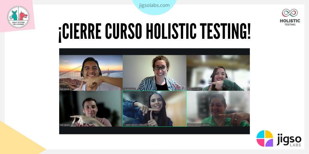 Jigso Labs (@jigsolabs) on Twitter photo ¡Ayer culminamos una nueva edición del curso Holistic #Testing: estrategias para equipos ágiles!  🚀
¡Muy buenas conversaciones y aprendizajes! ¡Gracias por la confianza y compartir sus experiencias! 💫
#holistictesting #agiletestingfellow #testinglatam #softwaretesting ¡Ayer culminamos una nueva edición del curso Holistic #Testing: estrategias para equipos ágiles!  🚀
¡Muy buenas conversaciones y aprendizajes! ¡Gracias por la confianza y compartir sus experiencias! 💫
#holistictesting #agiletestingfellow #testinglatam #softwaretesting