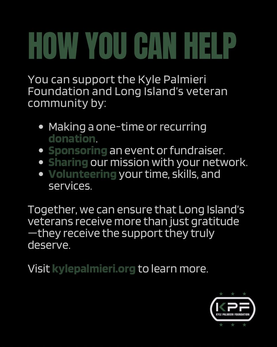 Long Island is home to 81k veterans &amp; many struggle with accessing healthcare &amp; mental health services, employment, food insecurity &amp; homelessness. We help bridge the gap between need &amp; access, &amp; help ensure veterans are empowered to build stable, fulfilling lives after service.