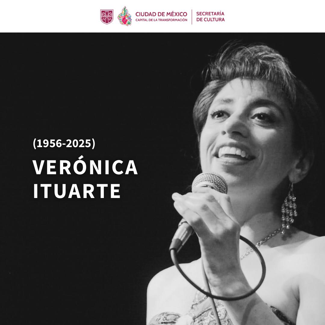 La Secretaría de Cultura de la Ciudad de México lamenta profundamente el fallecimiento de Verónica Ituarte, una de las voces femeninas más destacadas del jazz en México.

Reconocida por su talento, entrega y pasión por la música, Verónica Ituarte dejó una huella imborrable en la