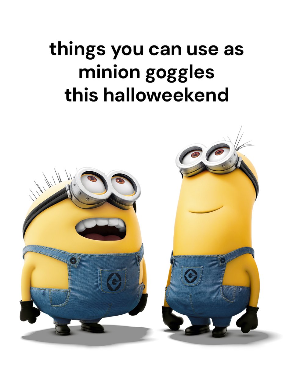 Minions's tweet image. quick costume ideas