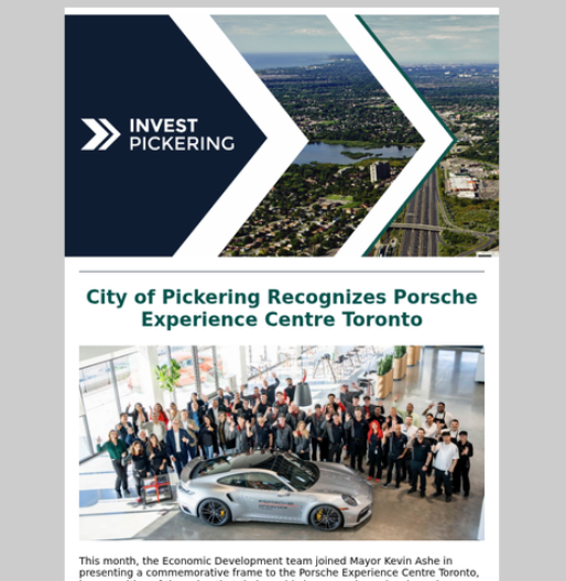 The October 2025 Invest Pickering newsletter is out! 📨 
Find it here: conta.cc/4ohUYxg

Subscribe here to stay up to date on economic development news: lnkd.in/gKbX6_eC