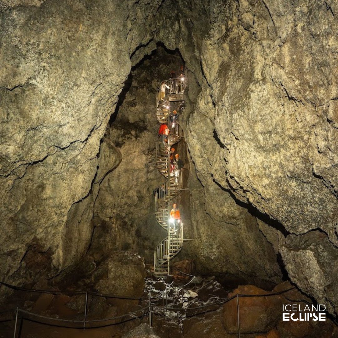 IcelandEclipse's tweet photo. Venture into a cave shaped by 8,000 years of fire and stone.
Just 50 guests will descend into #Vatnshellir Lava Cave for an acoustic performance beneath Snæfellsjökull, where magma once carved chambers in the earth.
Choose this Side Quest with your festival pass through this link -> https://t.co/GYXZoig2we
#IcelandEclipse2026
