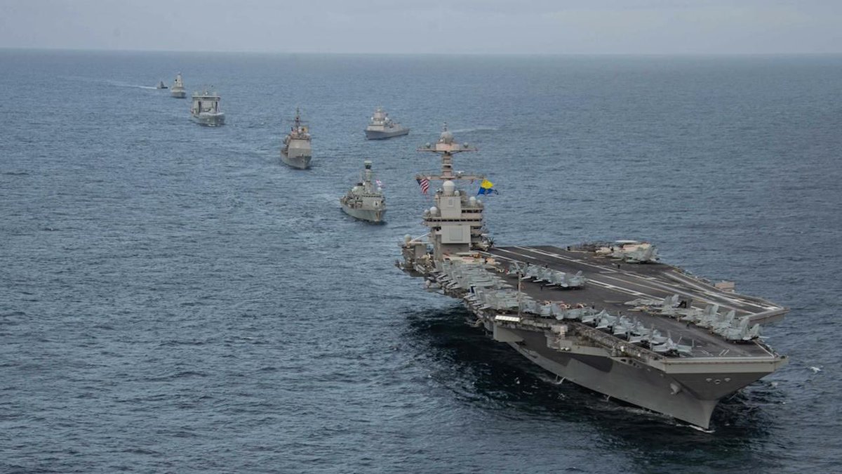 IsraelVive1948's tweet photo. Se complica Venezuela
Escalada de tensiones entre EE. UU. y Venezuela
El secretario de Defensa de EE. UU., Pete Hegseth, ordenó el despliegue del portaaviones estadounidense USS Gerald Ford hacia Venezuela junto con su grupo de ataque.
#Calentando
Abu Ali https://t.co/Dv4NoJGTo1