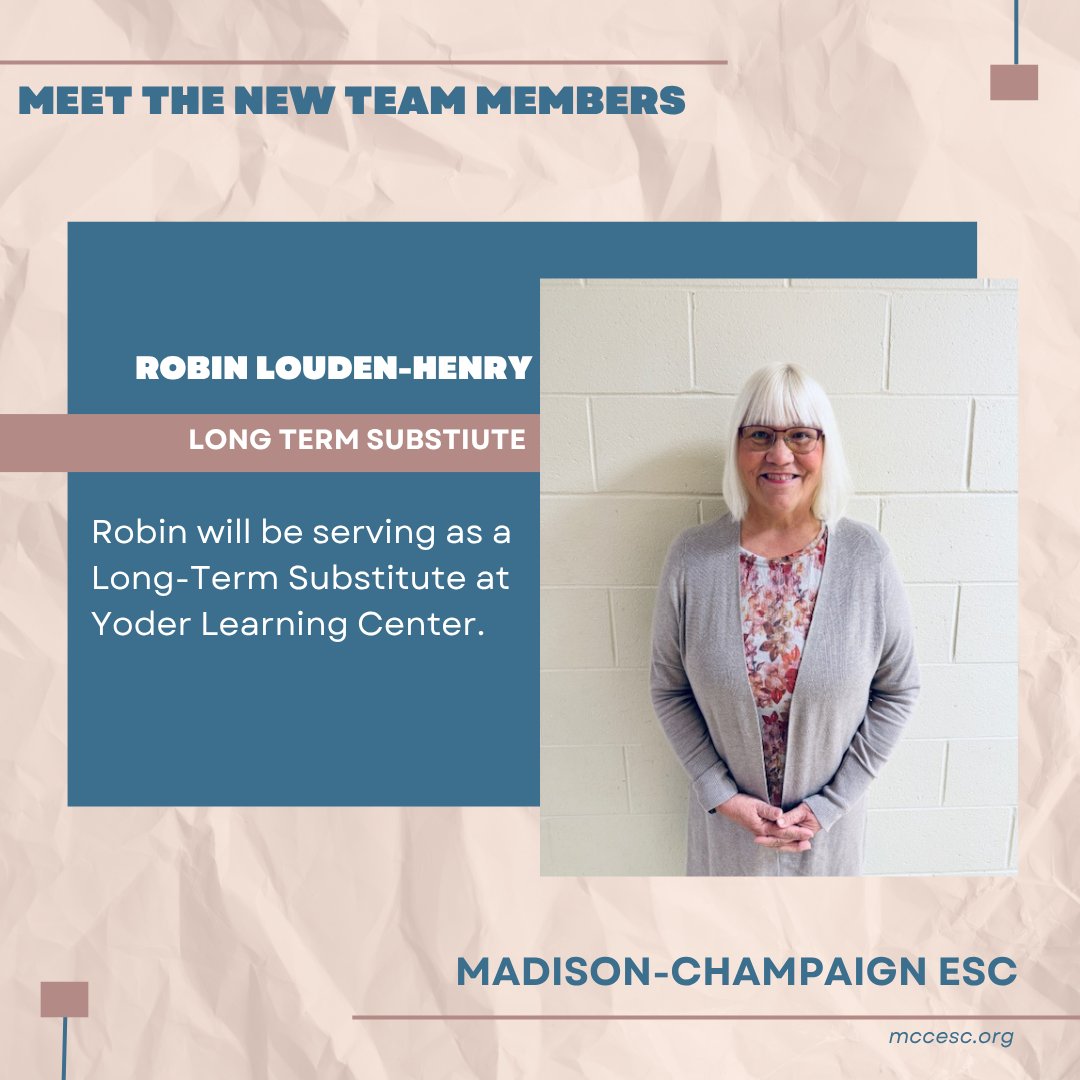 Everyone, please join us in welcoming Robin!