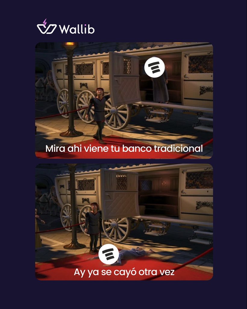 WallibApp's tweet image. Tu banco tradicional: “Estamos presentando fallas”
 Wallib: “Cashback acreditado en Bitcoin” 😎
La estabilidad se llama Wallib.
 #Wallib #CriptoHumor #FintechLatam #tendencia