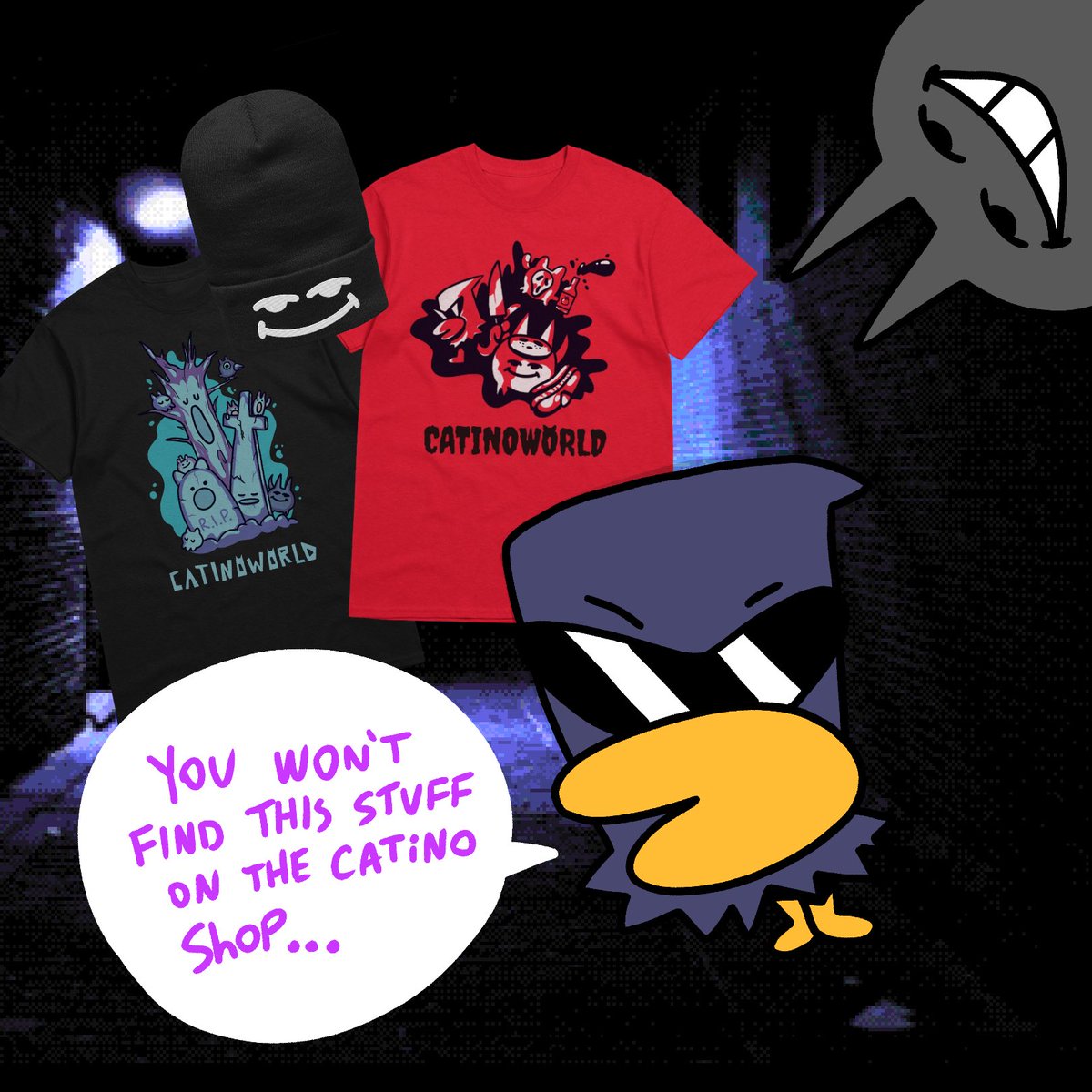 lil halloween merch drop if you want a cool shirt