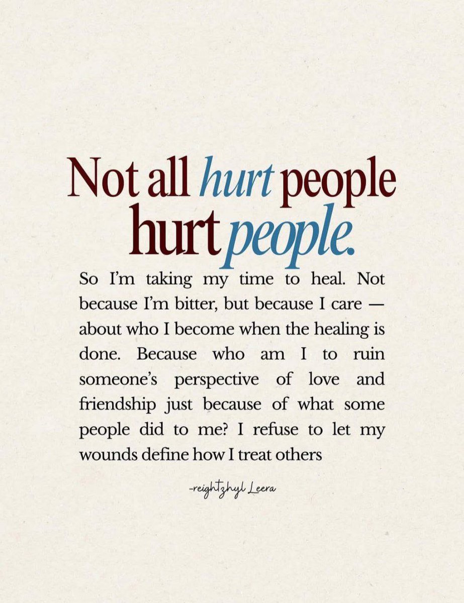 Liminal1988's tweet image. Not all hurt people hurt people..