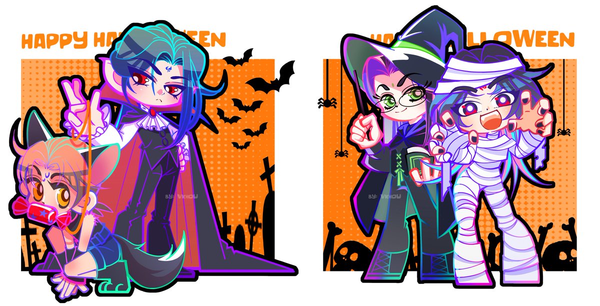 VickyHou2's tweet photo. Are you reeady? Halloween is on the way! 
P3 are the poses references 
#人渣反派自救系统 #svsss #mxtx #sangqinghua #thescumvillainsselfsavingsystem #mobeijun #LuoBinghe #ShenQingqiu  #Halloween  #Halloween2025 https://t.co/Q4gsH9SJNm