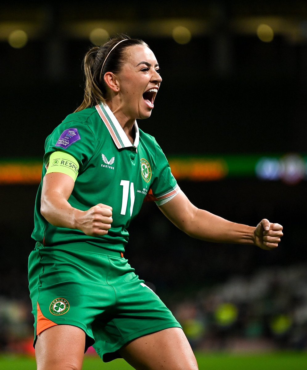 CAPTAIN KATIE MCCABE SCORED HER 30TH GOAL FOR IRELAND IN HER 99TH CAP 🇮🇪

📸 <a href="/IrelandFootball/">Ireland Football ⚽️🇮🇪</a>