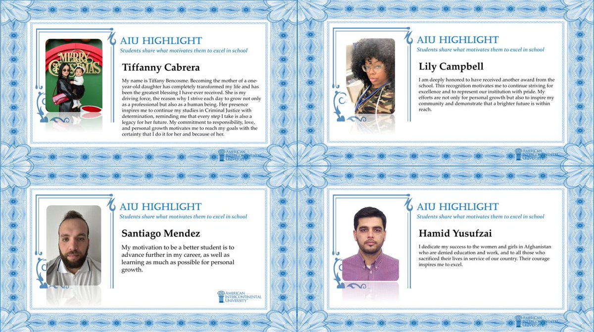 AIUniv's tweet image. Last month, AIU Houston celebrated academic excellence at our 2025 Awards Ceremony! From Dean’s List to the President’s Academic Excellence Award, we honored the hard work and resilience of our students. 

#AIUproud #AIUHouston #AIUgrad