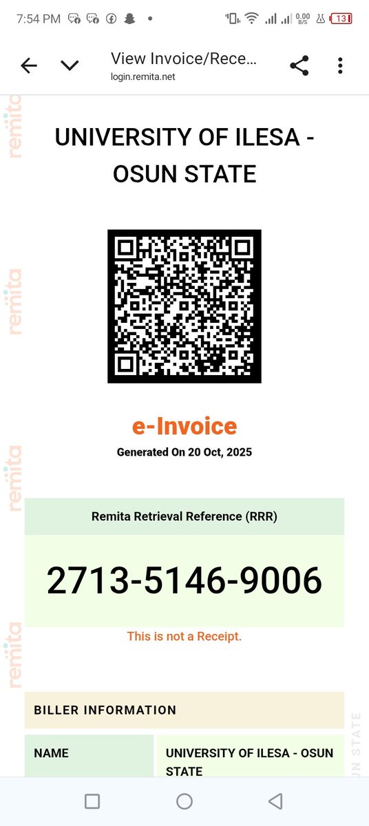 afetso's tweet photo. @paga and @RemitaNET please release this payment with RRR 2713-5146-9006. You debited me, but refused to remit the payment to the institution. https://t.co/1lKpTCIsws