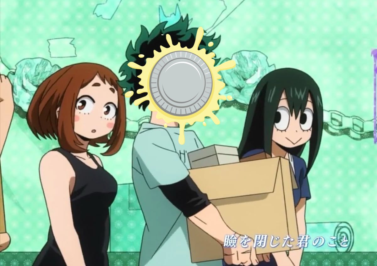 why's tsu looking at her like that . ok . sorry izuku i needed u outta the way for this😑