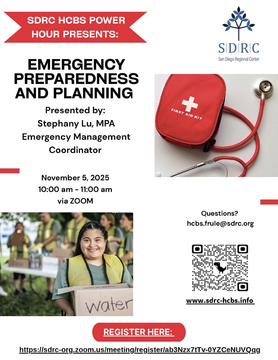 November is around the corner. Mark your calendar for our November HCBS Power Hour: Emergency Preparedness and Planning. 

🗓️ November 5
⏰ 10am-11am

Register on Zoom: bit.ly/43x4mVQ