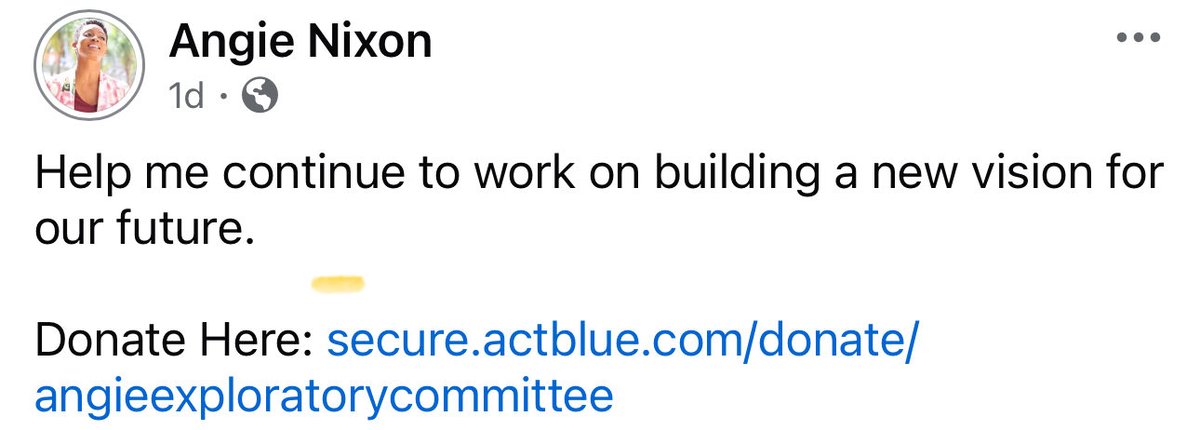 LibsofDuval's tweet image. Angie using ActBlue. Anyone surprised?