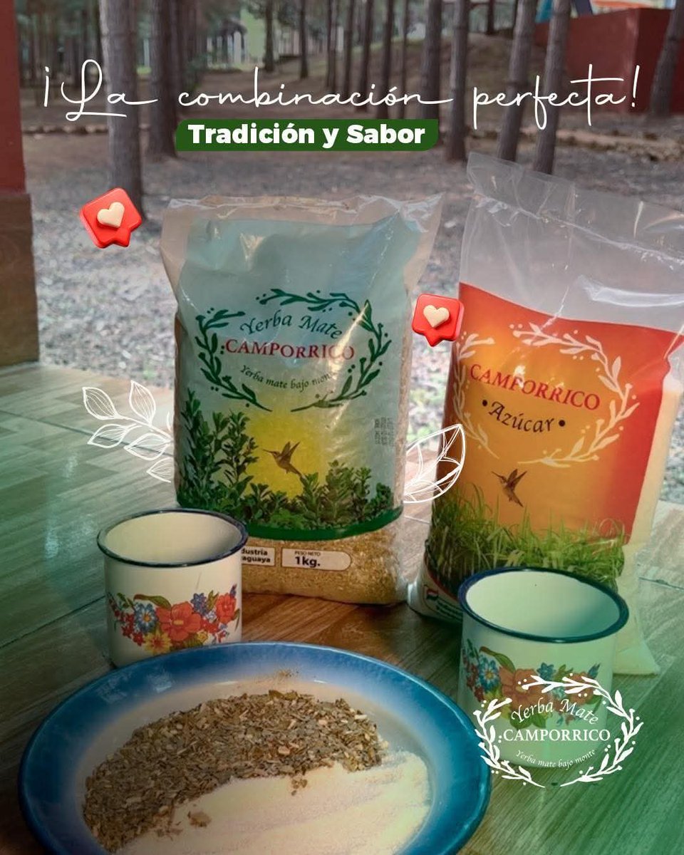enlinea_py's tweet image. Se vienen días frescos y no hay nada mejor que disfrutar de un rico cocido con mbeju y para eso la mejor opción es Yerba mate y azúcar camporrico 😍
