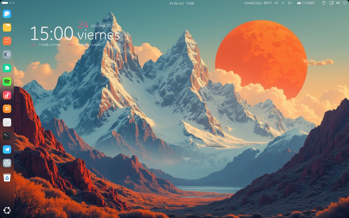 BENJAMlN8a's tweet image. Dejando mi #ViernesDeEscritorio con #Ubuntu 25.04😉
#Linux #OpenSource #FOSS #SoftwareLibre 🐧