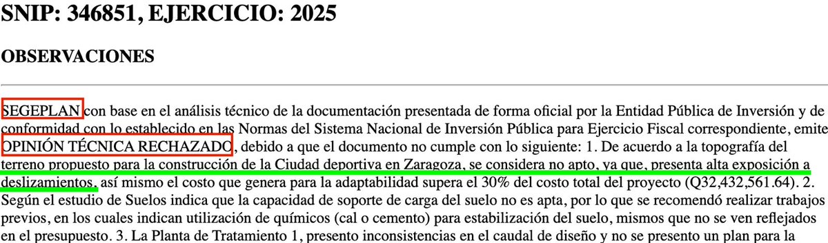 Otro gran fracaso para  <a href="/BArevalodeLeon/">Bernardo Arévalo</a> las famosas “Ciudades Deportivas” a cargo del Ministerio de Cultura y Deportes no avanzan y es porque ya la SEGEPLAN las ha empezado a RECHAZAR. Aló <a href="/Liwy_Grazioso/">Liwy Grazioso</a> extraordinario trabajo el del Viceminsitro del Deporte.
<a href="/__DVader/">¡𝗬𝗲𝘀, 𝗠𝗮𝘀𝘁𝗲𝗿!</a>