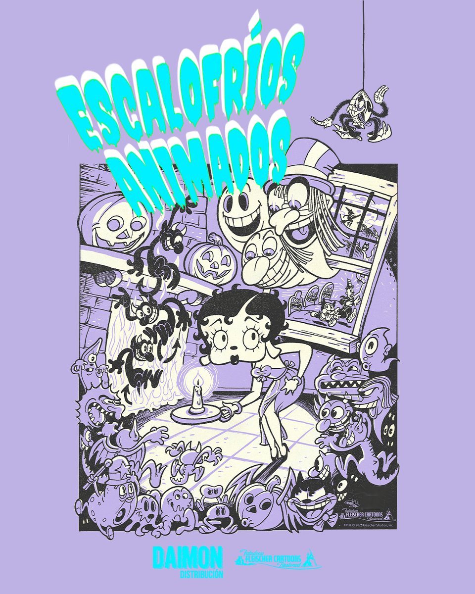 #Próximamente 🎥 | 'Escalofríos animados', de Dave Fleischer.

Reúne doce cortometrajes restaurados de los hermanos Fleischer (1924–1939), protagonizados por Betty Boop, Koko y Bimbo.

Más información ➡️ bit.ly/EscalofriosCin…