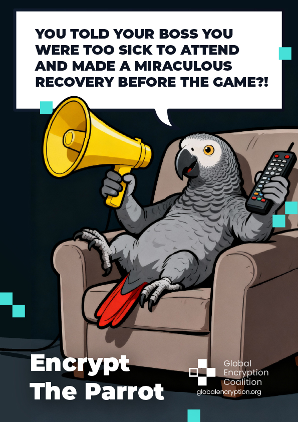 globalencrypt's tweet image. Encrypt the parrot. 

#GlobalEncryptionDay #EncryptTheParrot