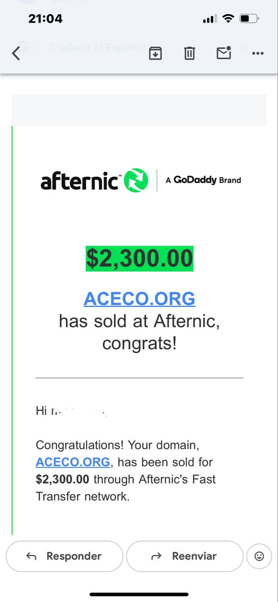 geetdmain's tweet photo. Sold 2.300$ in @afternic https://t.co/cbGNDtJHtD