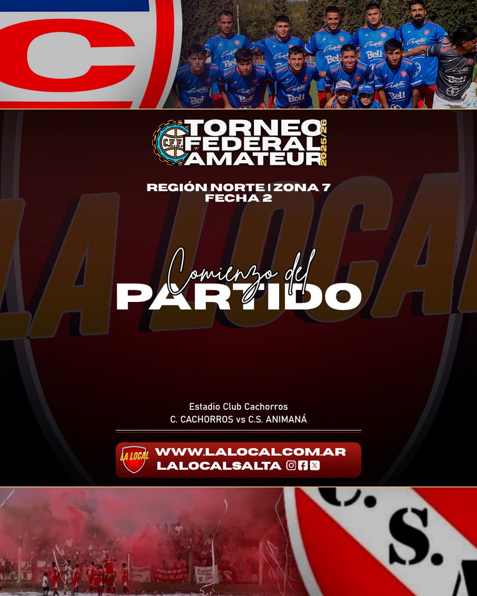 crypto_solflow's tweet photo. #TorneoRegionalAmateur | #RegiónNorte
FECHA 1
🕣 Comenzó el partido en el estadio de Cachorros
 #Cachorros 🆚 #Animaná https://t.co/jBzyiOZSot