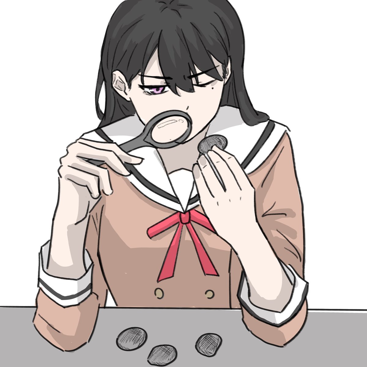 Arash3desu's tweet image. #椎名立希 #bandoriart
🐼：全然わからない