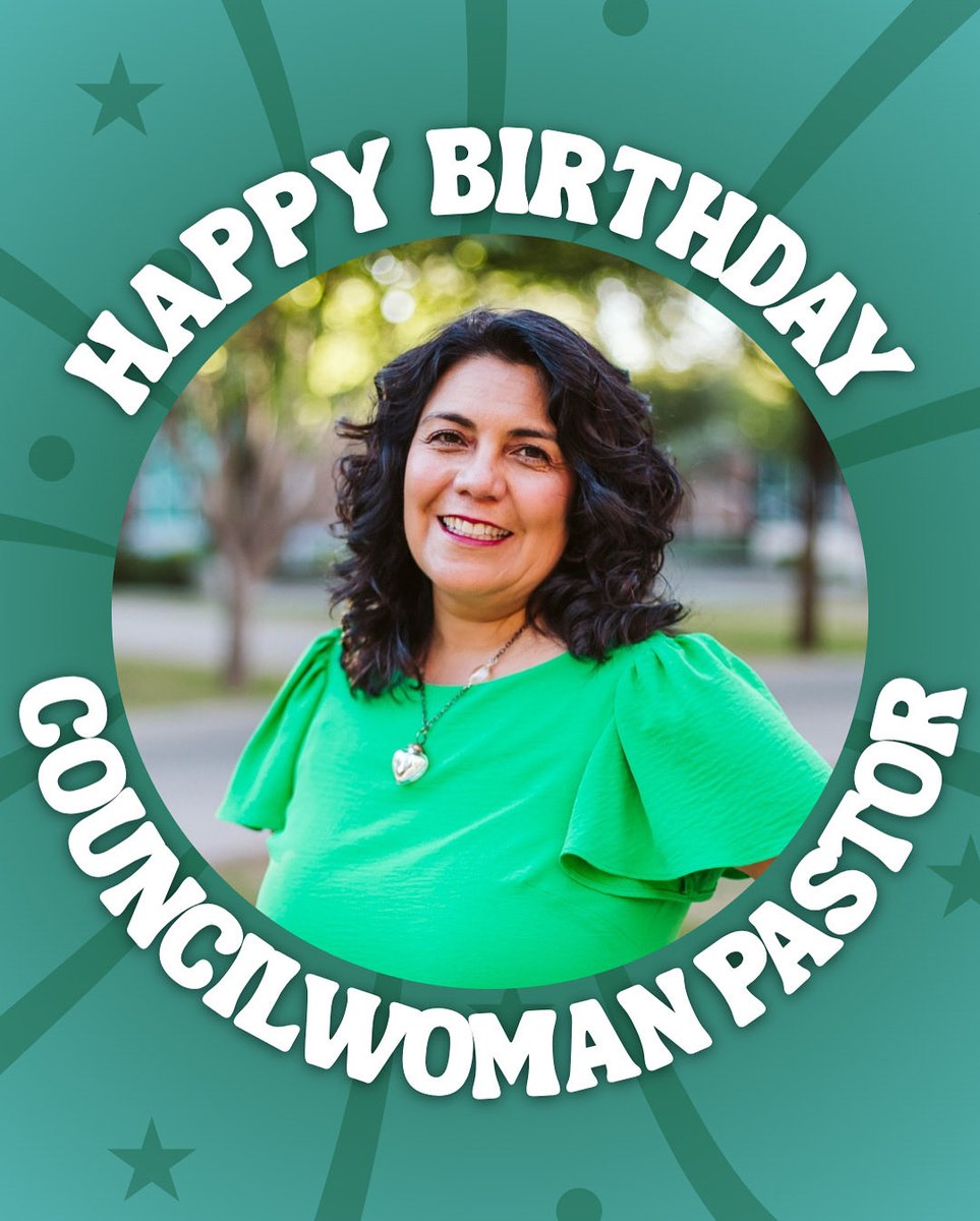 Wishing the happiest of birthdays to our boss, Councilwoman Pastor! 🥳
Your passion, leadership, and heart for District 4 make every day inspiring. We hope your day is filled with joy (and plenty of cake)!

With appreciation,
Your team — Anna Maria, Brenda, Diego &amp; Johana