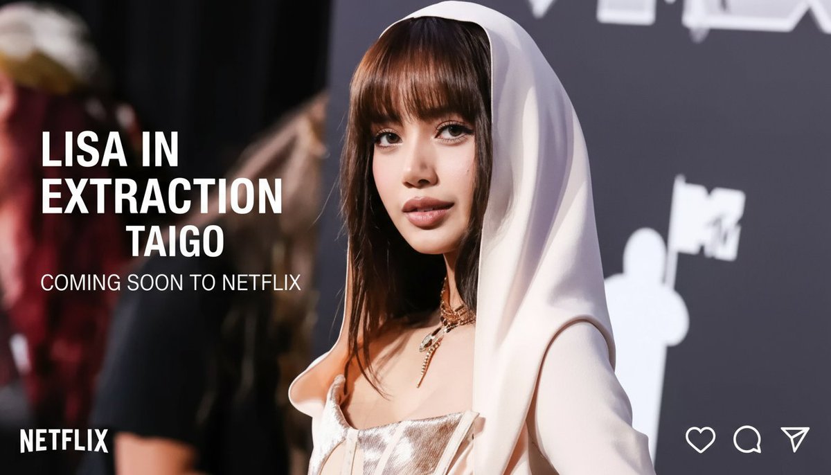 FlashNewsBite's tweet photo. K-pop superstar #LISA from BLACKPINK is in talks for her FIRST major film role in Netflix’s #ExtractionTaigo, starring alongside #MaDongSeok! 🎬🔥
Will she steal the show?
Don’t miss this global crossover—stay tuned! 🚀
#BLACKPINK #Netflix #Kpop #LisaFilm #Extraction #MovieNews