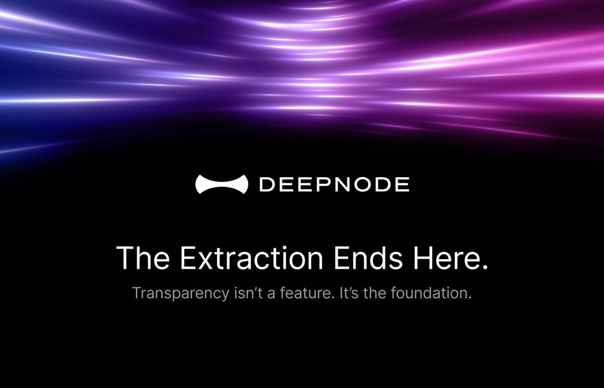 DeepNode_'s tweet image. AI is power.
It's not just a chatbot.
It represents unlimited possibilities.
DeepNode lets you unlock what's possible.
Here's how we do it, together. 🧵