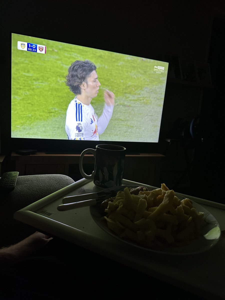 Friday night sausage &amp; chips whilst watching a relegation six pointer already only in October 

PS West Ham are bang in trouble currently