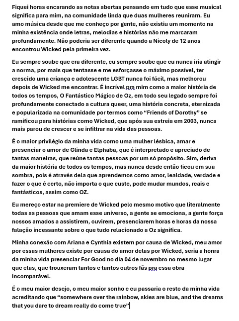 rhnyratargaryen's tweet photo. somewhere over the rainbow, skies are blue. and the dreams that you dare to dream really do come true 💚🩷

eu vou sonhar até o meu último sono, e essa é a coisa mais linda que wicked trouxe pra minha vida 

@wickedmusicalbr
@UniversalPicsBr
 #EuNaPremiereDeWicked https://t.co/PjKr4Qw3AN