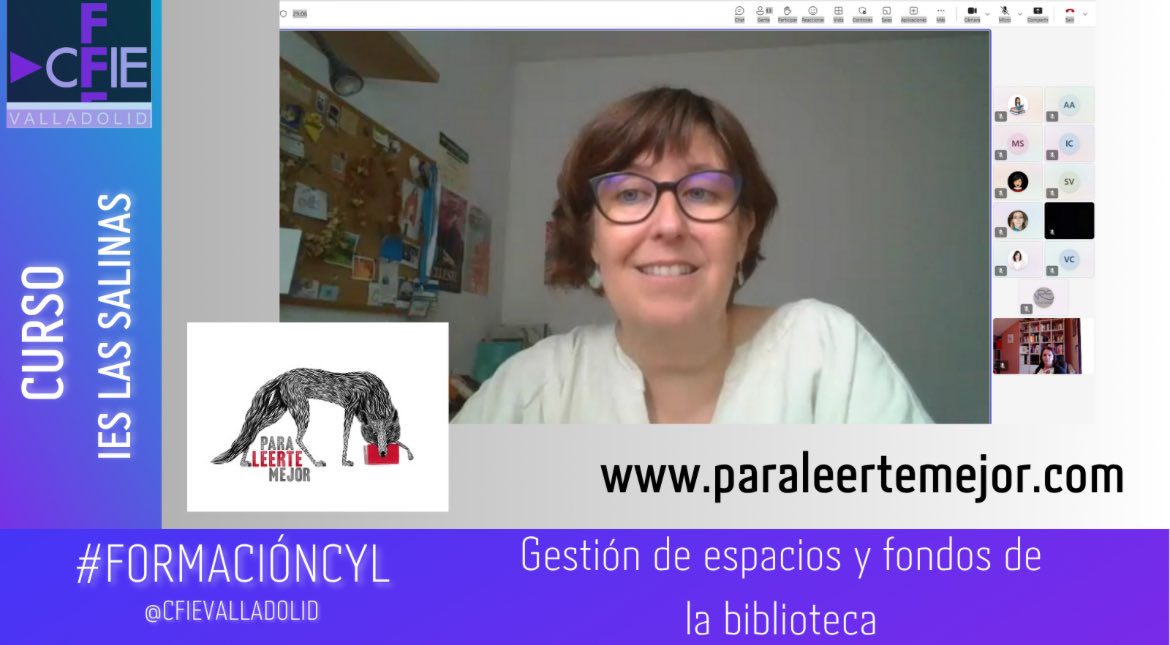 El equipo de biblioteca 🏫del IES las Salinas se forma con Lara Meana, experta en mediación lectora, en un curso que será muy útil para su proyecto de transformación del espacio y dinamización para la animación a la lectura 📚
<a href="/larameana/">lara meana</a> 
<a href="/educacyl/">Educación JCyL</a>