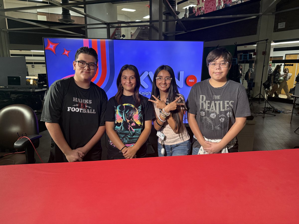 Meet our new KnightVision freshman broadcasters!  Looking good!