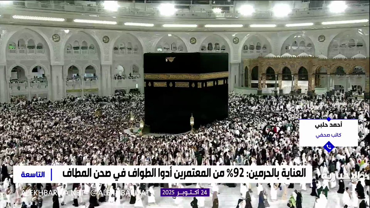 الكاتب الصحفي أحمد حلبي: مشروع بوابة الملك سلمان سيطور خدمات المنطقة المركزية حول المسجد الحرام حيث سيعمل على البنية التحتية ووسائل النقل العام وفسح المجال ل900 ألف مصلٍ التاسعة | #الإخبارية 