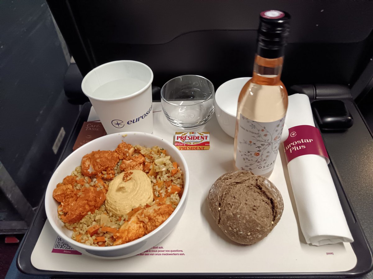 Late handover in Paris so had to change to a Plus ticket as no Standard left. Now chasing the last train out of London tonight but every cloud...