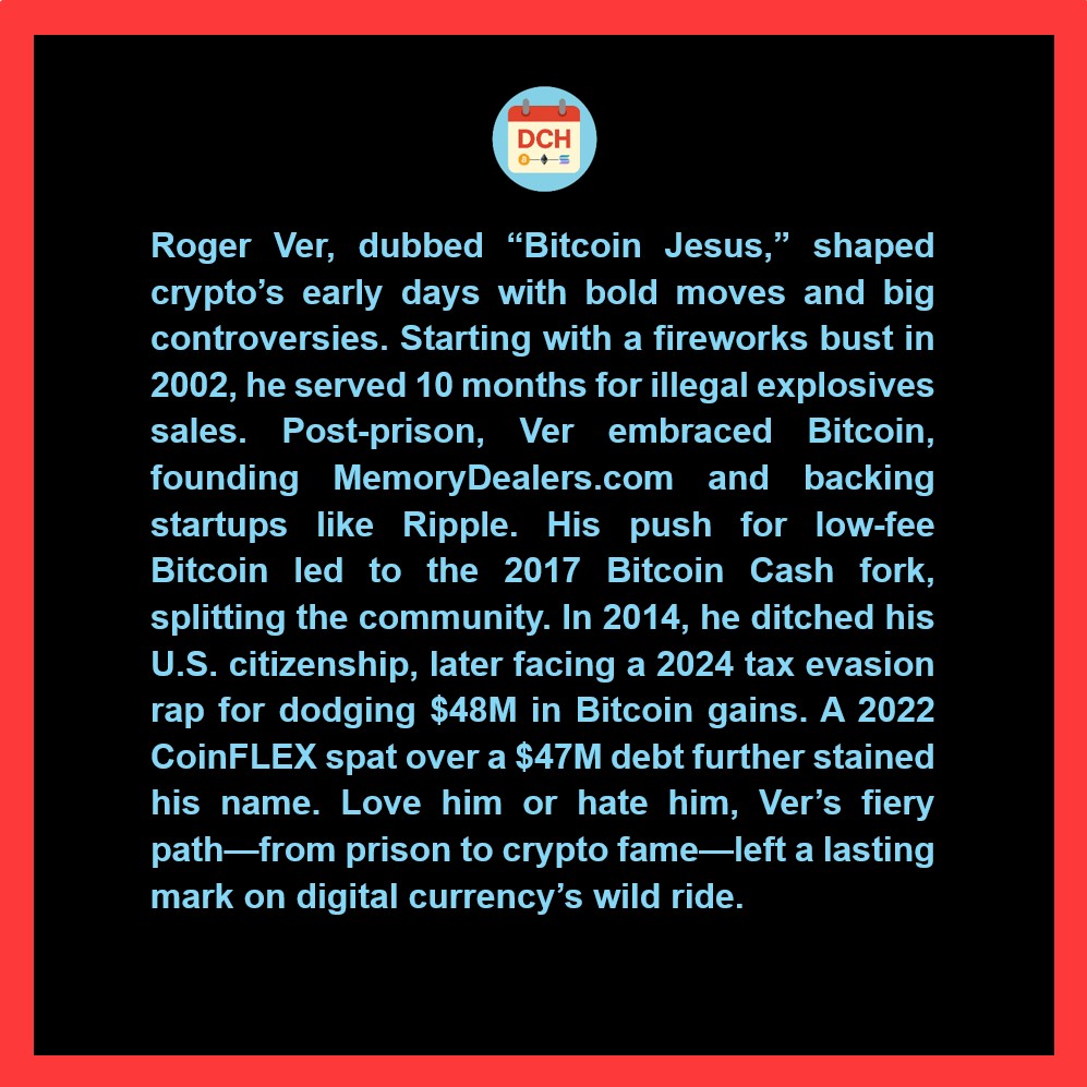 CryptoHistoryX's tweet photo. Bitcoin Jesus: The Roger Ver Story
Link to the full article in the comments.
$BCH #RogerVer https://t.co/M1iJcEoBK6