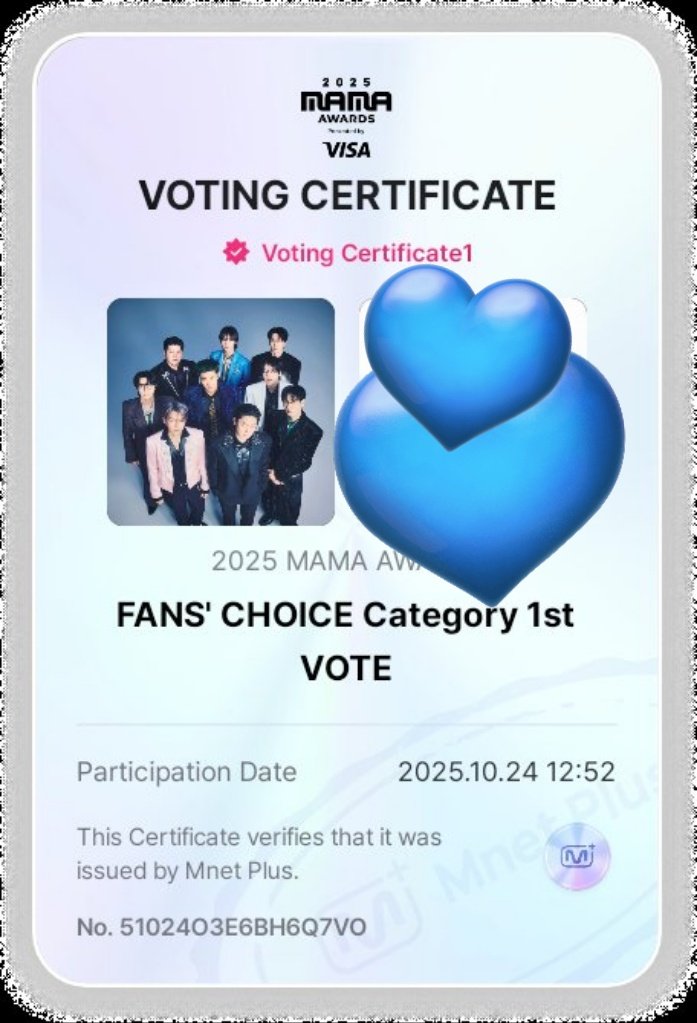 SJZafiroLATAM's tweet image. 📆 Día 10/12...a votar ELF 💙 🧝‍♀️
I vote for #SUPERJUNIOR on #2025MAMAVOTE 

⚠️Vota en la app, el valor del porcentaje de 🗳️ es el 90%😱
🔗shorturl.at/4Xja7
🔎Fans' Choice Male Category 

1 REPOST = 1 VOTO 
1 CITA= 1 VOTO (No olvides usar el ## si usas está opción)❗