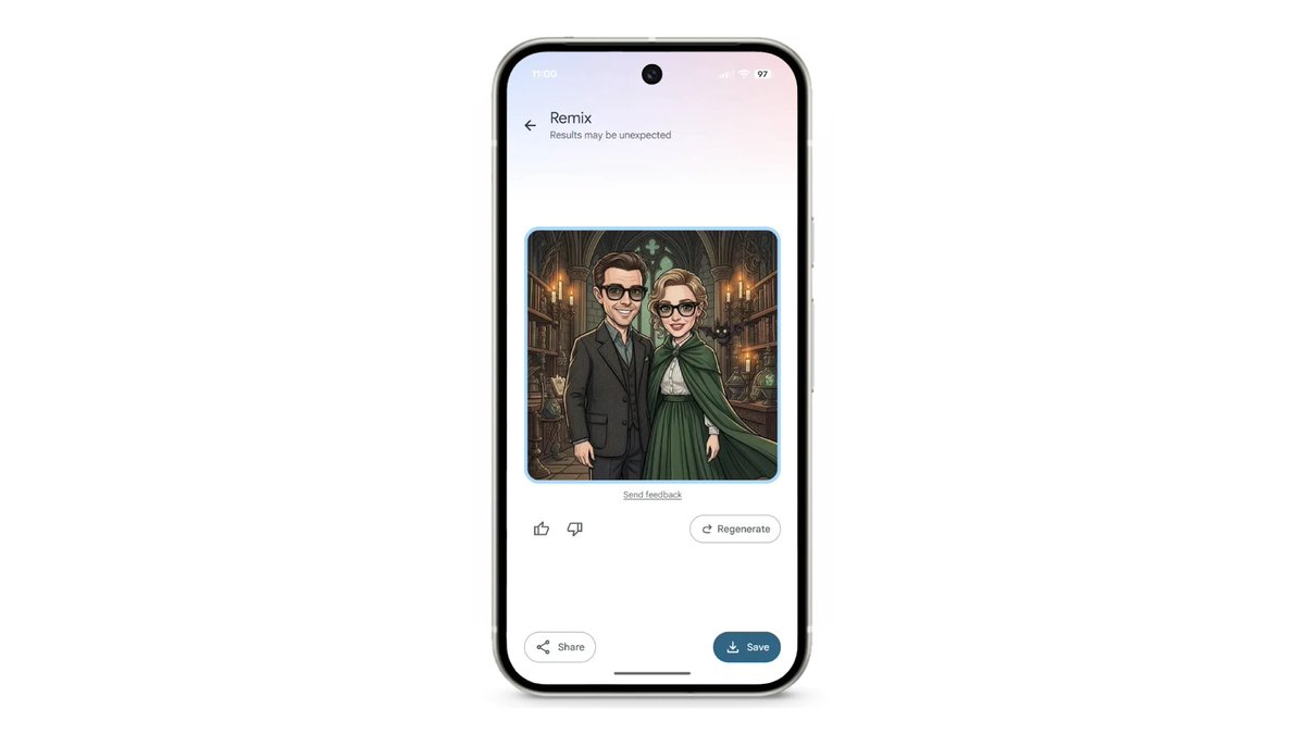 googlephotos's tweet photo. Trick or Treat! 👻 We choose treat. 4 of them to be exact. New Remix styles have just hit Create Tab for US users. Starting on 10/24 you can find a new Halloween style along with Claymation, Pixel Art, and Ukiyo-e. Explore the new styles and share your favorite creation below 👇 https://t.co/tVrrJfOA0S