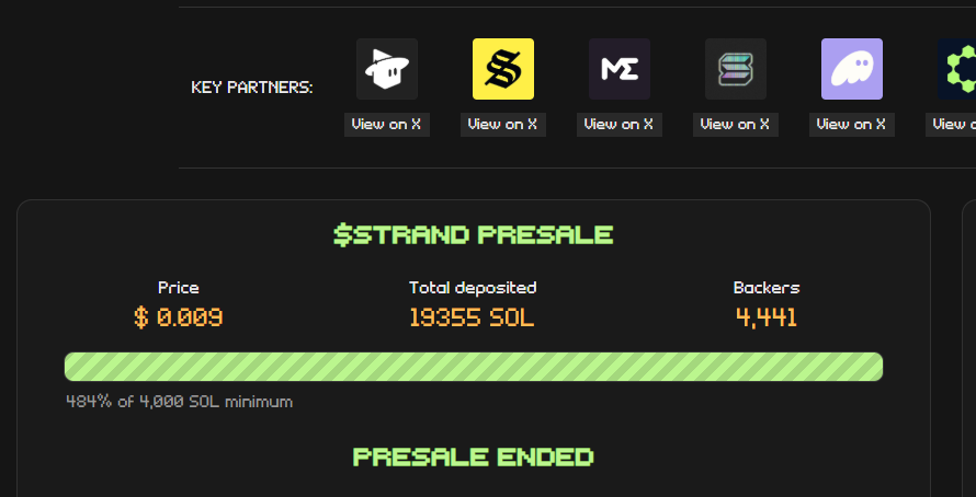 crypto_avokado's tweet photo. The @blockstranding token presale just wrapped up with an incredible 484% oversubscription! 🔥

Huge thanks to our amazing community for the overwhelming support!

You can join to the game and earn some part of airdrop tokens: https://t.co/R1F9w0L2bw

#crypto #Web3 #BlockStranding