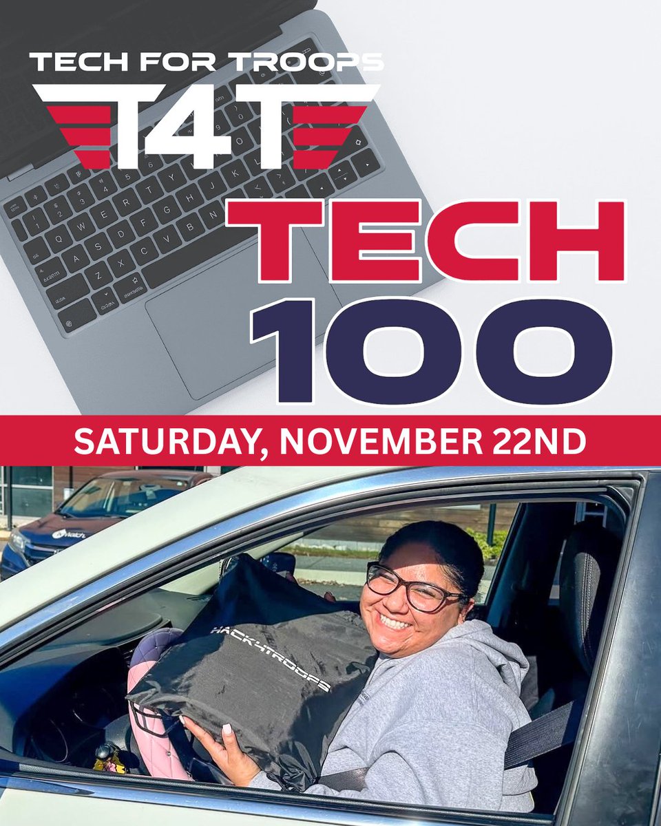 TechForTroopsVA's tweet image. 💻 Tech 100 – Hanover, VA
On Nov 22, #TechForTroops will distribute 100 refurbished laptops to veterans and their families.
Powered by our amazing sponsor, Pixel Factory Data Center.
Learn more ➡️ techfortroops.org/tech-100-hanov…
 #Tech100 #Veterans #DigitalAccess #HanoverVA