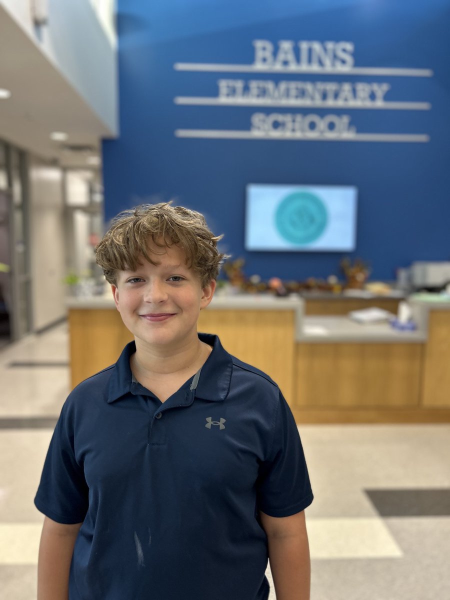 Congratulations to the 2025-2026 Elementary Student of the Year, Millard McKnight! 

#gratefel #unitedwestfel #wearewestfel #bainsfutureisbright