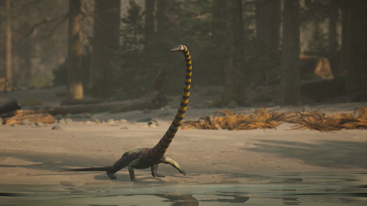 pathoftitans's tweet image. Have you seen the Tanystropheus making some really long waves on the shores of Gondwa? Do you think it makes a better friend or food?
#pathoftitans #dinosaurs #dinosaurgame #aquaticai #tanystropheus