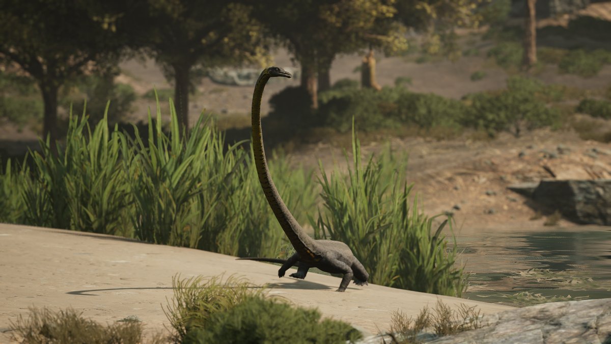 pathoftitans's tweet image. Have you seen the Tanystropheus making some really long waves on the shores of Gondwa? Do you think it makes a better friend or food?
#pathoftitans #dinosaurs #dinosaurgame #aquaticai #tanystropheus